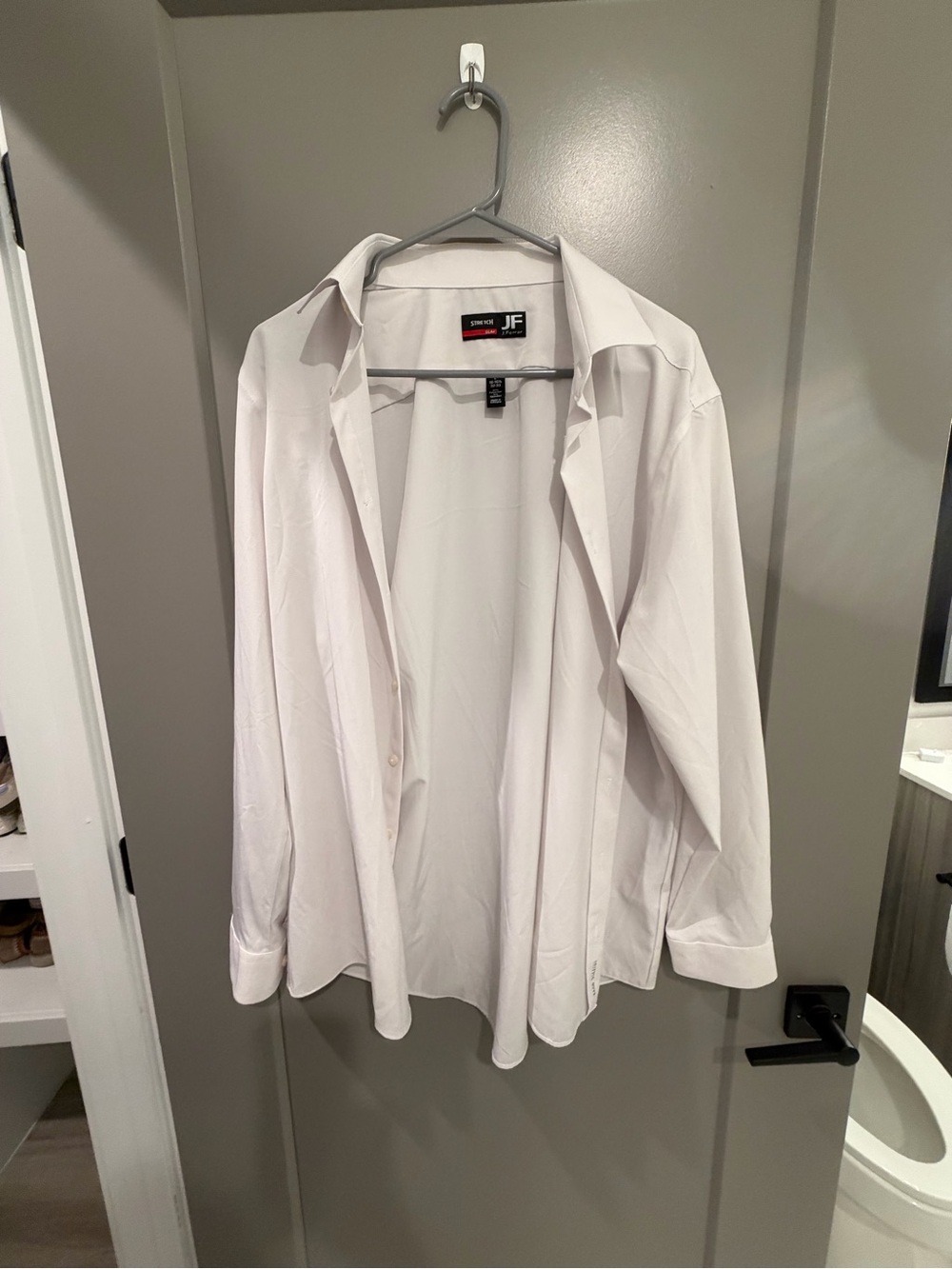 jf j.ferrar White Slim Stretch Button-Up Shirt
